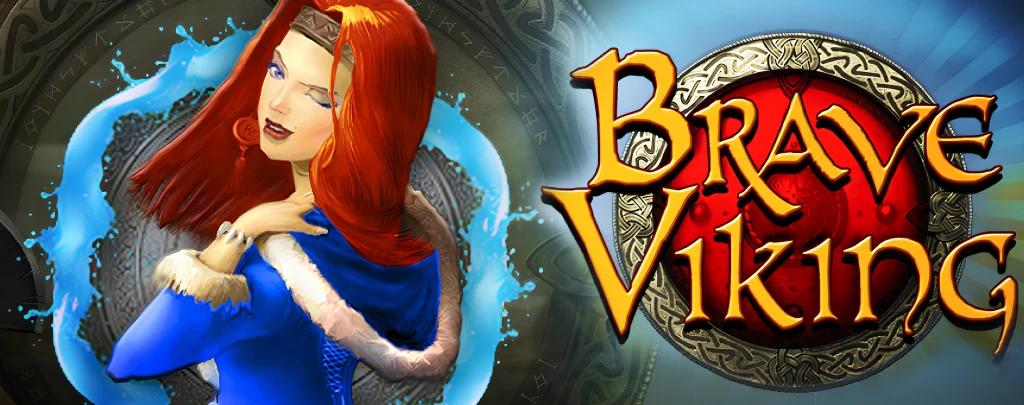 Brave Viking slot logo and heroine